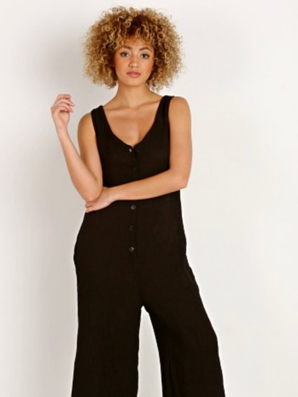 LACAUSA Elderflower Jumpsuit Sz M